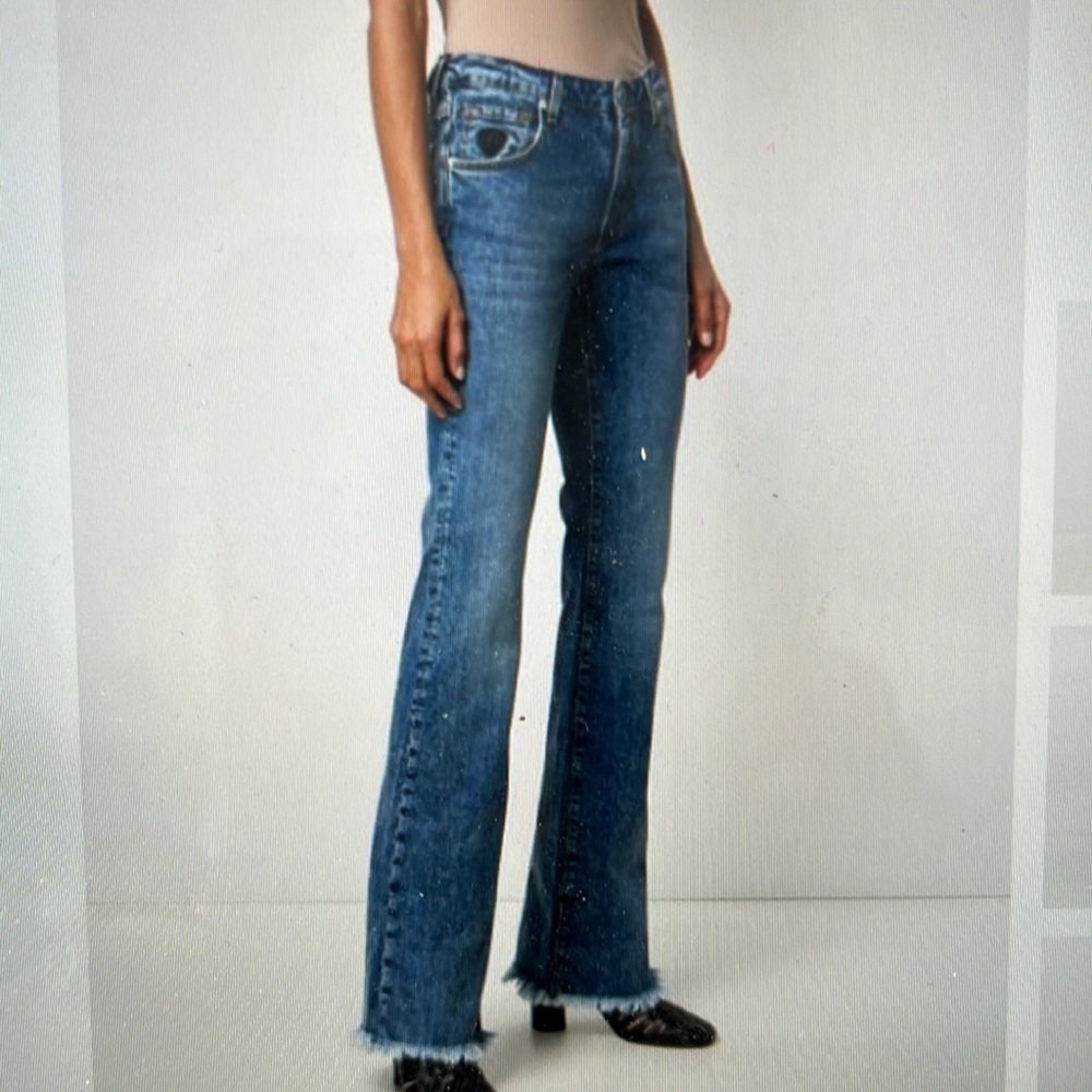 NWT- John Richmond Brigitte flared jeans. Never Worn!